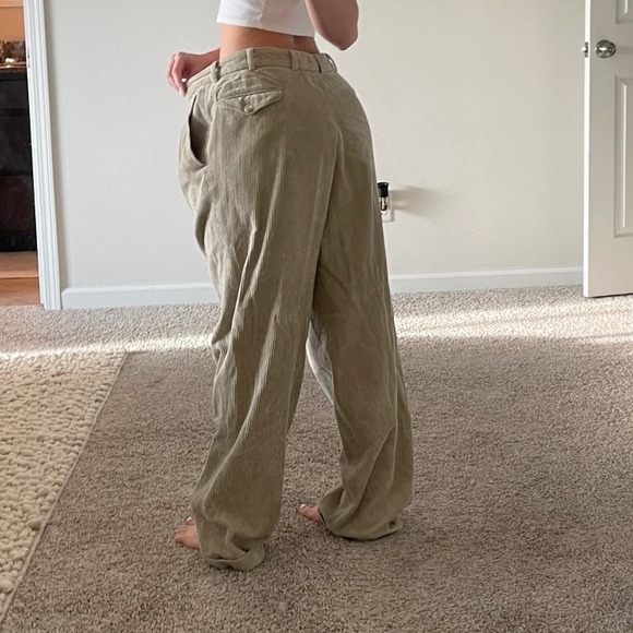 Burberry Beige Corduroy Cotton Trouser Pants Size - Picture 2 of 16